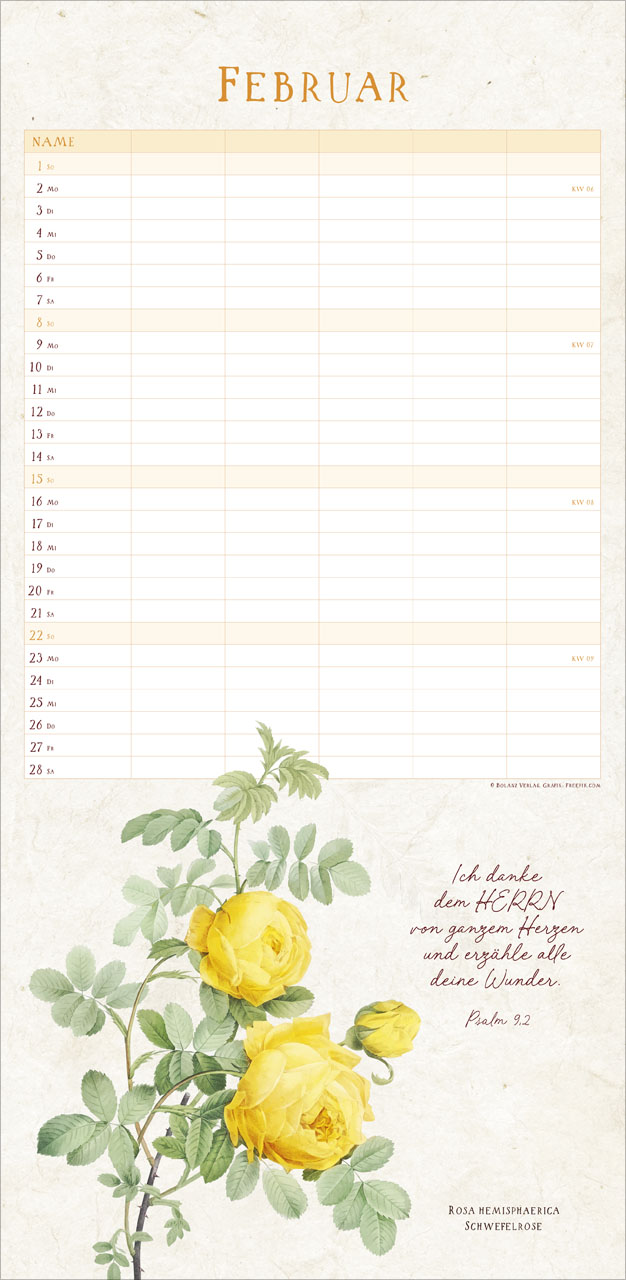 NaturWunder des Schöpfers 2026 - Familienplaner