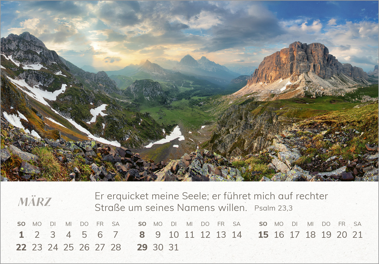 Mini Panorama Kalender 2026
