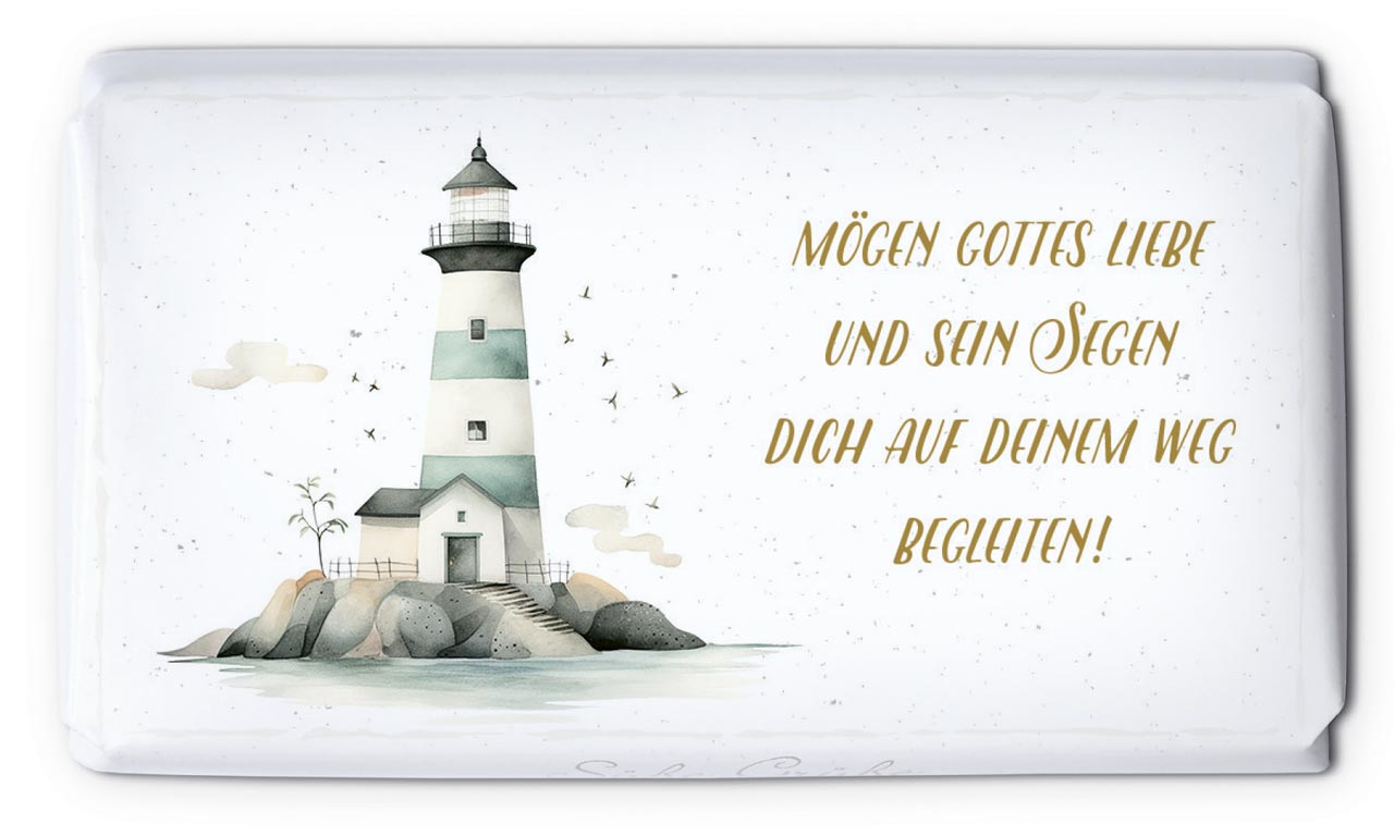 Schokolade Leuchtturm -  (9,5 x 5,5 cm)