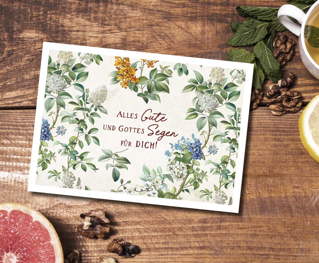 Postkarte Gottes Segen für Dich -  Anlass: Geburtstag (14,8 x 10,5 cm)