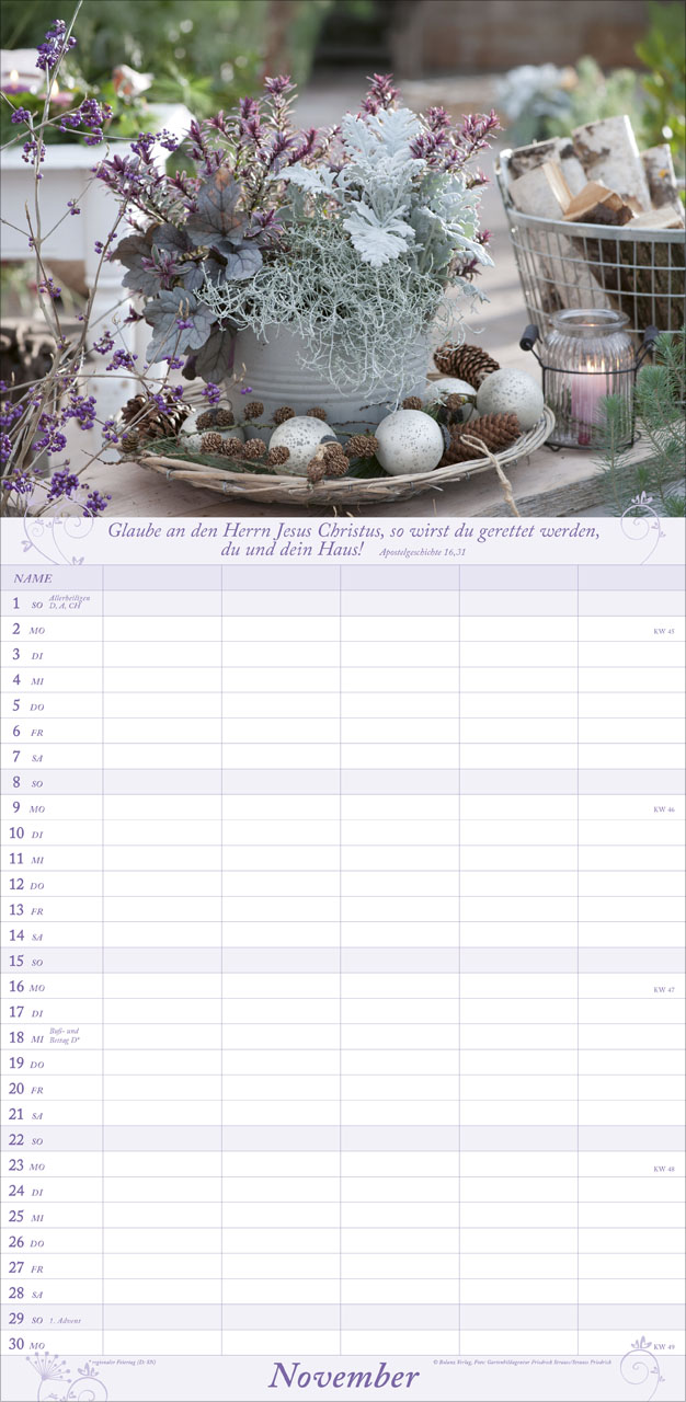 Gartenfreude - Familienplaner 2026