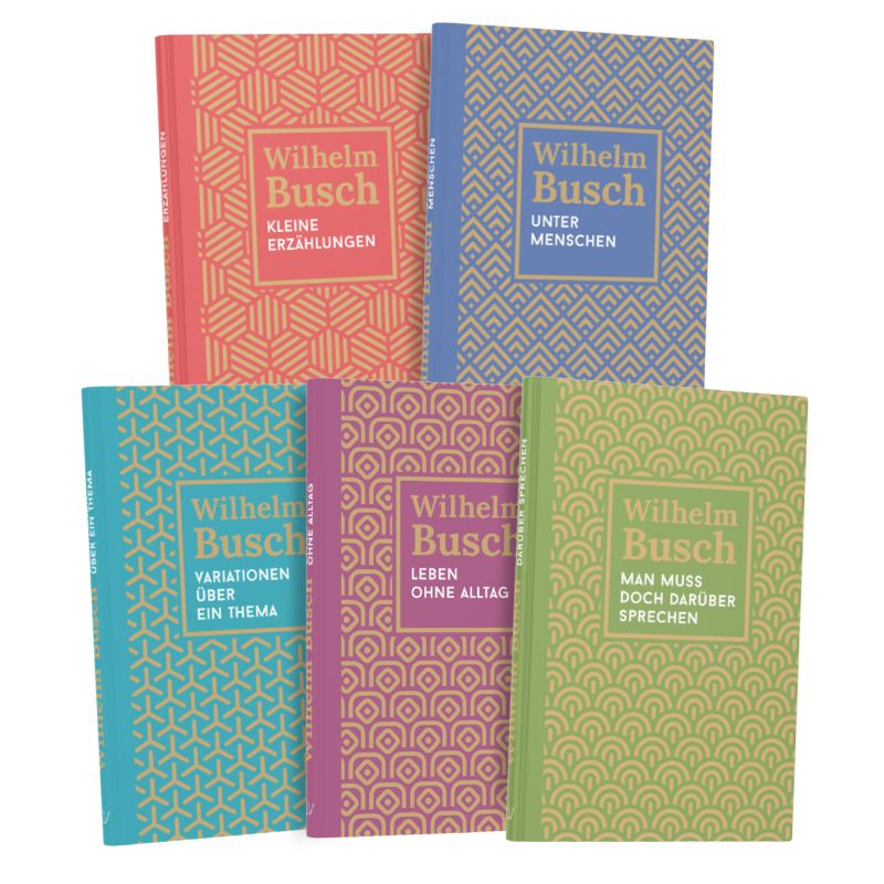 Buchpaket "Kleine Erzählungen" -  Autor: Wilhelm Busch - Hardcover 1. Auflage (13,5 x 20,5 x 5,9 cm)