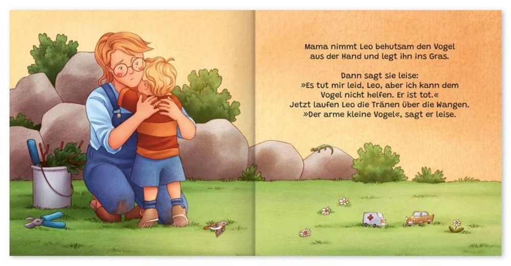 Leo und der kleine Vogel -  Autor: Sabine Kähler 1. Auflage (21,5 x 21,7 x 0,3 cm)