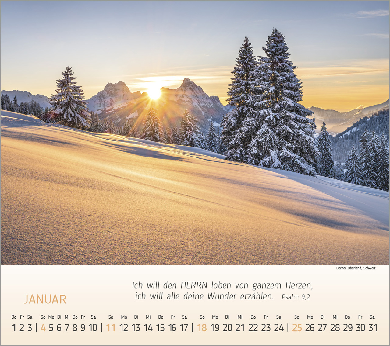 Wunderbare Bergwelt Tischkalender 2026