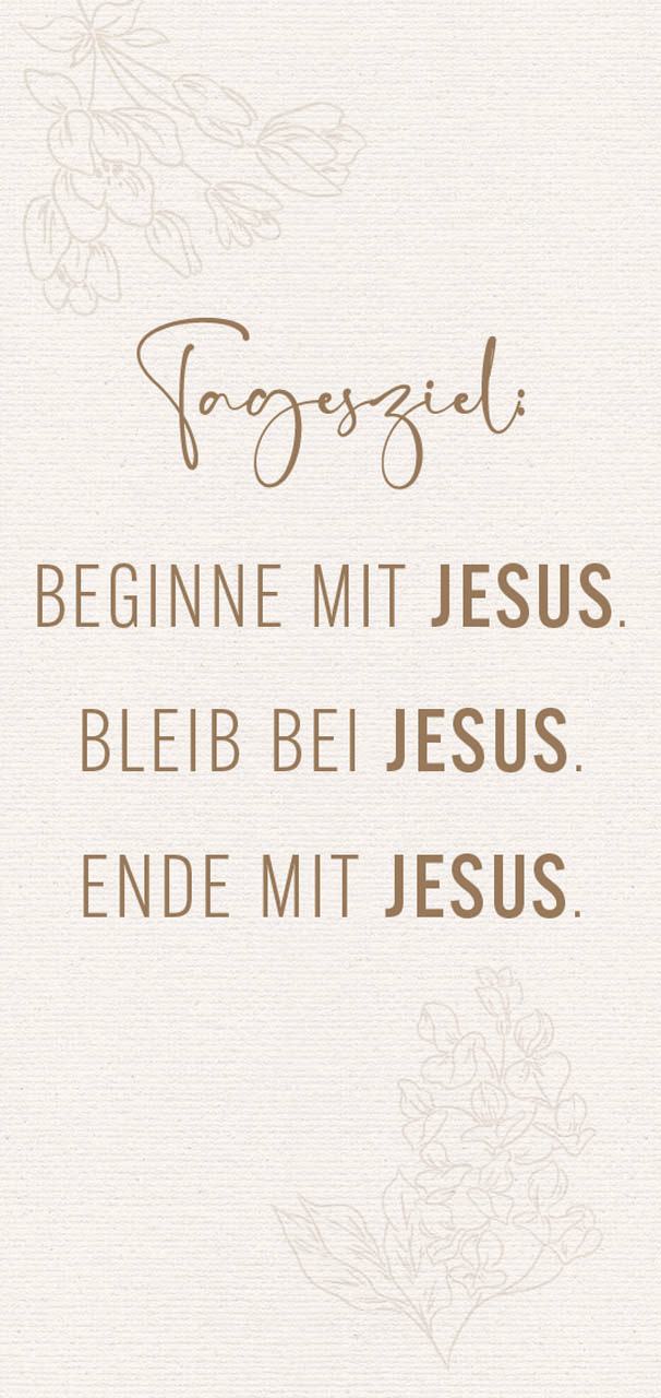 Metallschild Tagesziel: Jesus -  (13 x 24 cm)