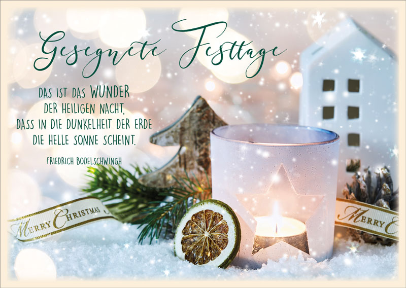 Postkarte Das ist das Wunder -  Anlass: Weihnachten (14,8 x 10,5 cm)