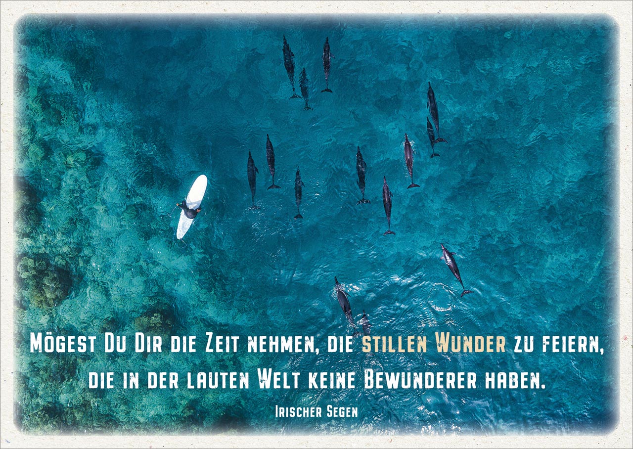 Postkarte Mögest du dir die Zeit nehmen -  (14,8 x 10,5 cm)