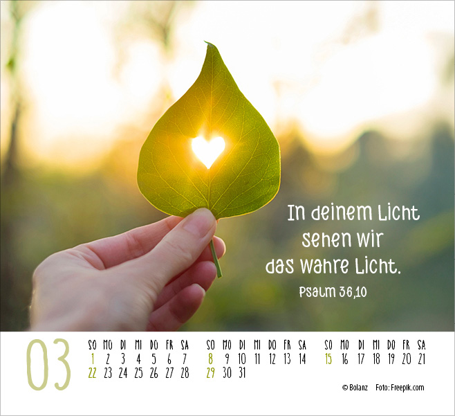 Atempause - Wohin du auch gehst 2026 - Minikalender