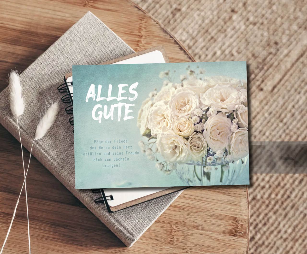 Postkarte Möge der Friede dein Herz erfüllen -  Anlass: Geburtstag (14,8 x 10,5 cm)