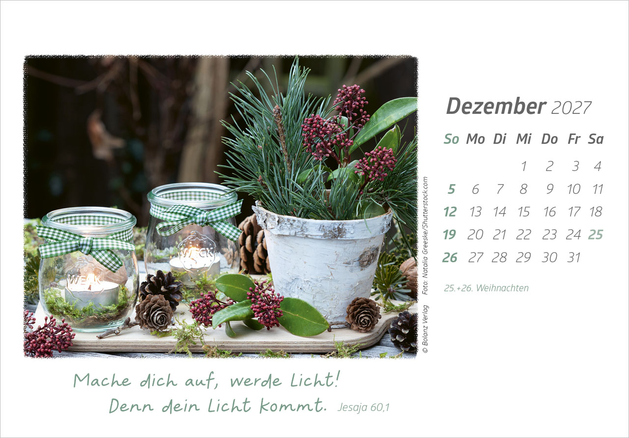 Die Güte Gottes preisen 2027 – Tischkalender