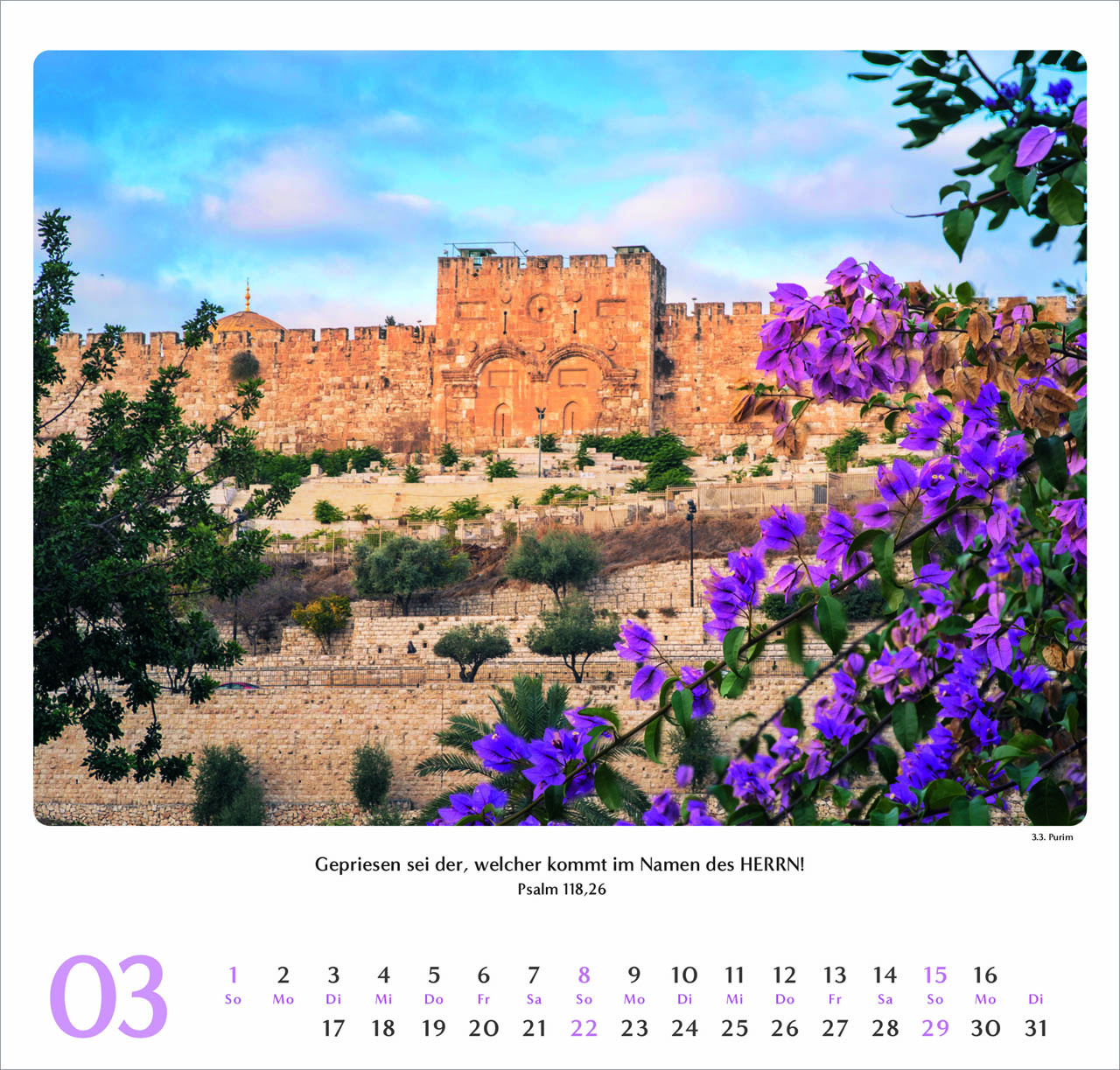 Geliebtes Israel Wandkalender 2026