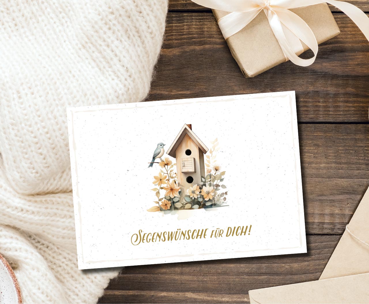 Postkarte Segenswünsche für Dich! -  Anlass: Geburtstag (14,8 x 10,5 cm)