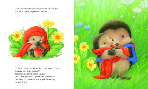 Der kleine Igel und die rote Schmusedecke -  Autor: M. Christina Butler - Hardcover 1. Auflage (23 x 28 x 0,8 cm)