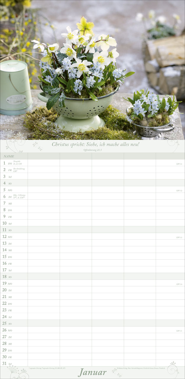 Gartenfreude - Familienplaner 2026