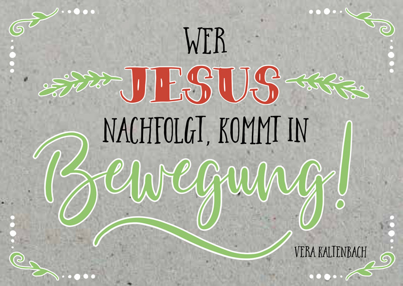 Postkarte Wer Jesus nachfolgt -  (14,8 x 10,5 cm)