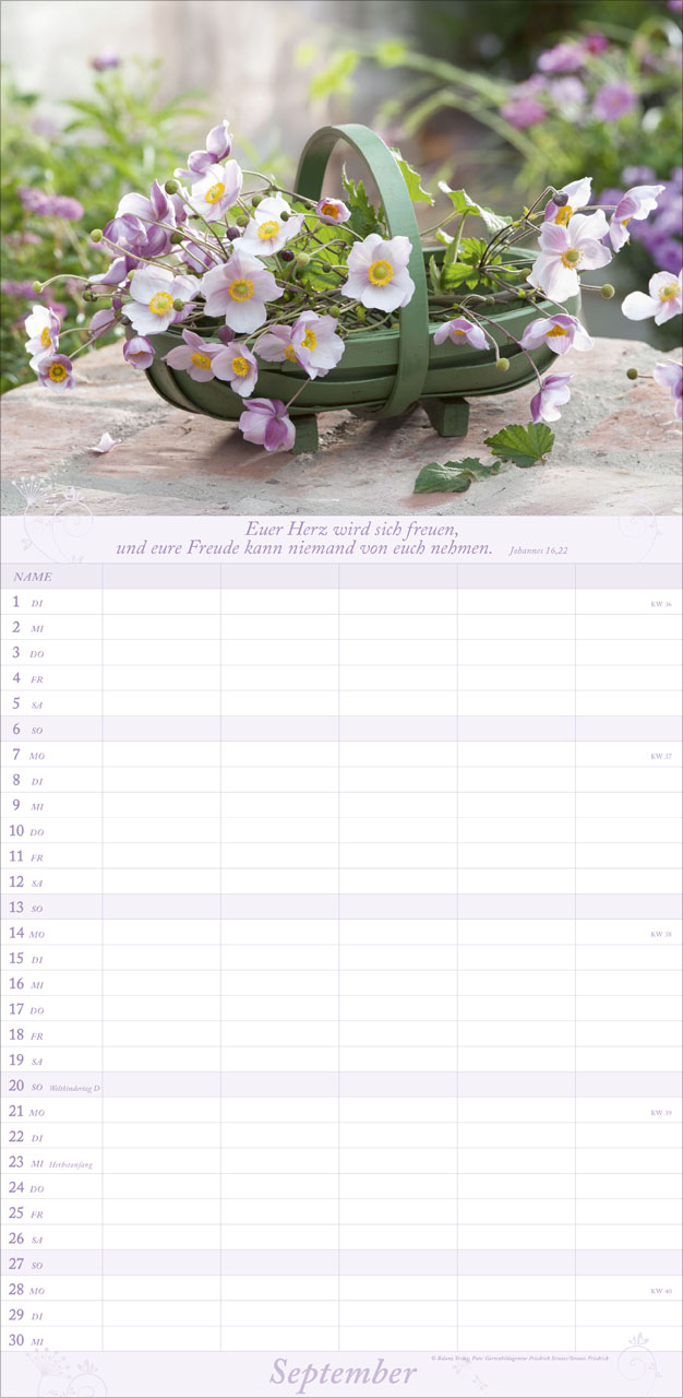 Gartenfreude - Familienplaner 2026