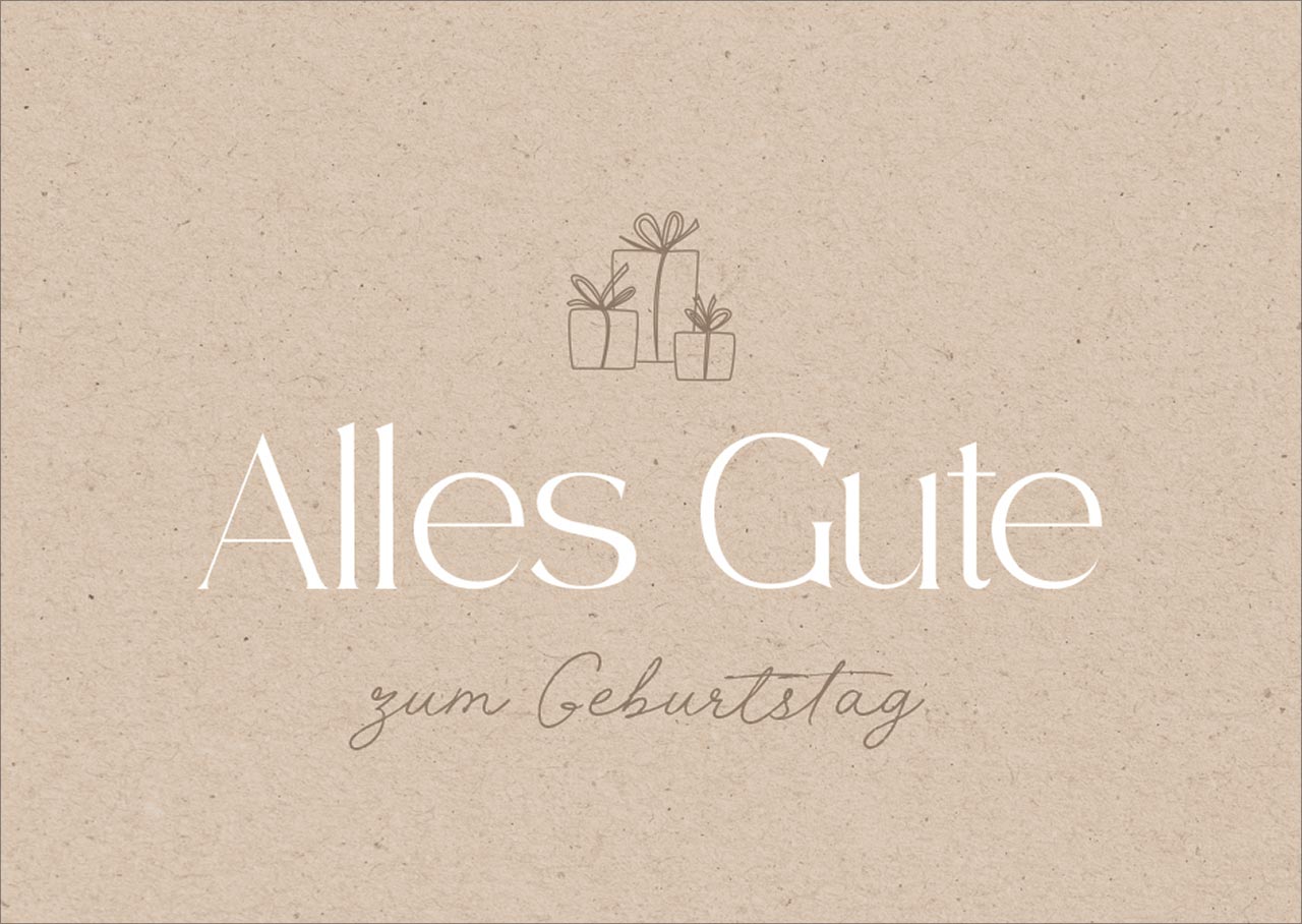 Postkarte Alles Gute zum Geburtstag -  (14,8 x 10,5 cm)