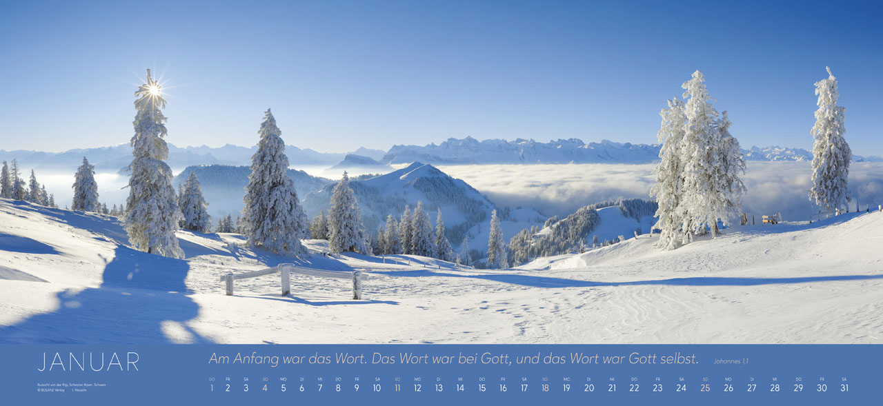 Ewigkeit im Herzen 2026 - Riesenpanoramakalender