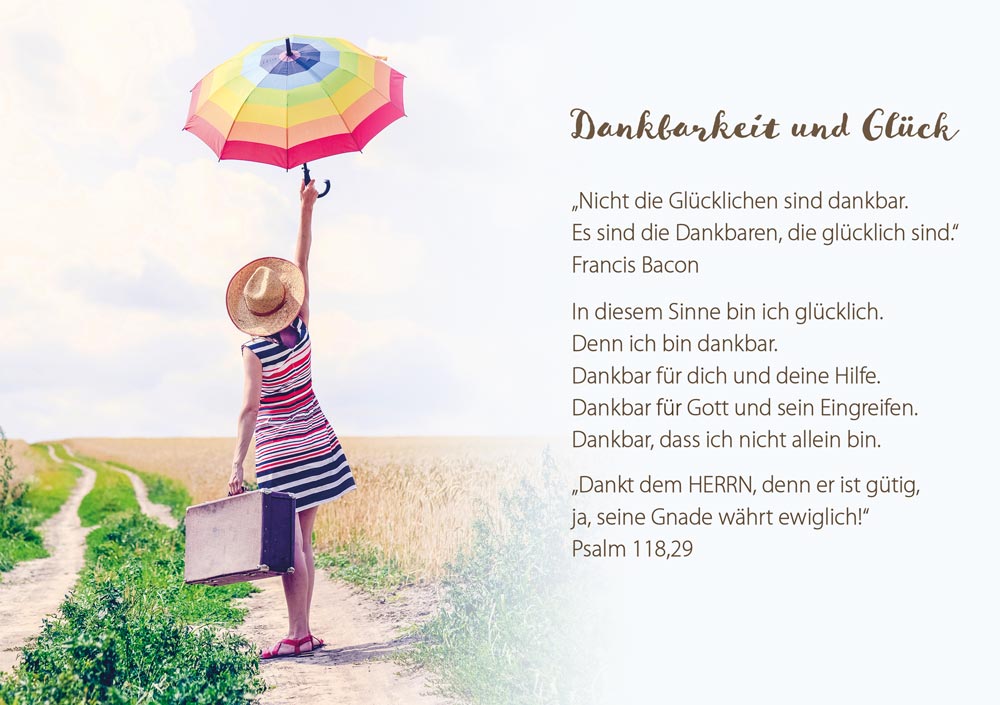 Grußheft Danke -  Anlass: Dank (10,5 x 14,8 cm)