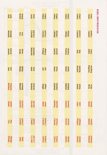 Bibel-Griffregister für alle Ausgaben ohne Apokryphen -  (24,9 x 17,5 x 0,1 cm)