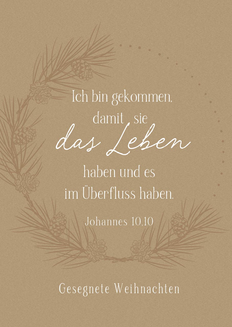 Minikarten Weihnachten Fatzer alive -  Anlass: Weihnachten (10,5 x 7,2 x 0,7 cm)