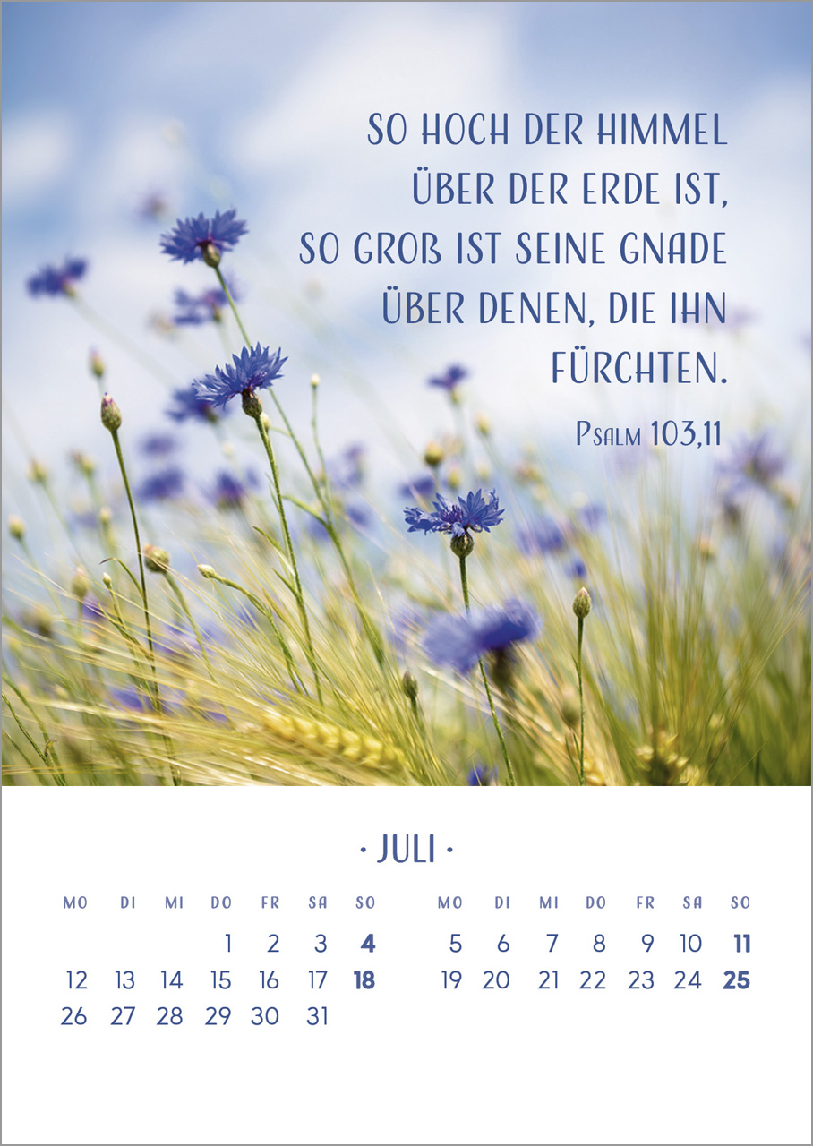 Zarte Blumengrüße 2027 – Tischkalender mit Holzaufsteller