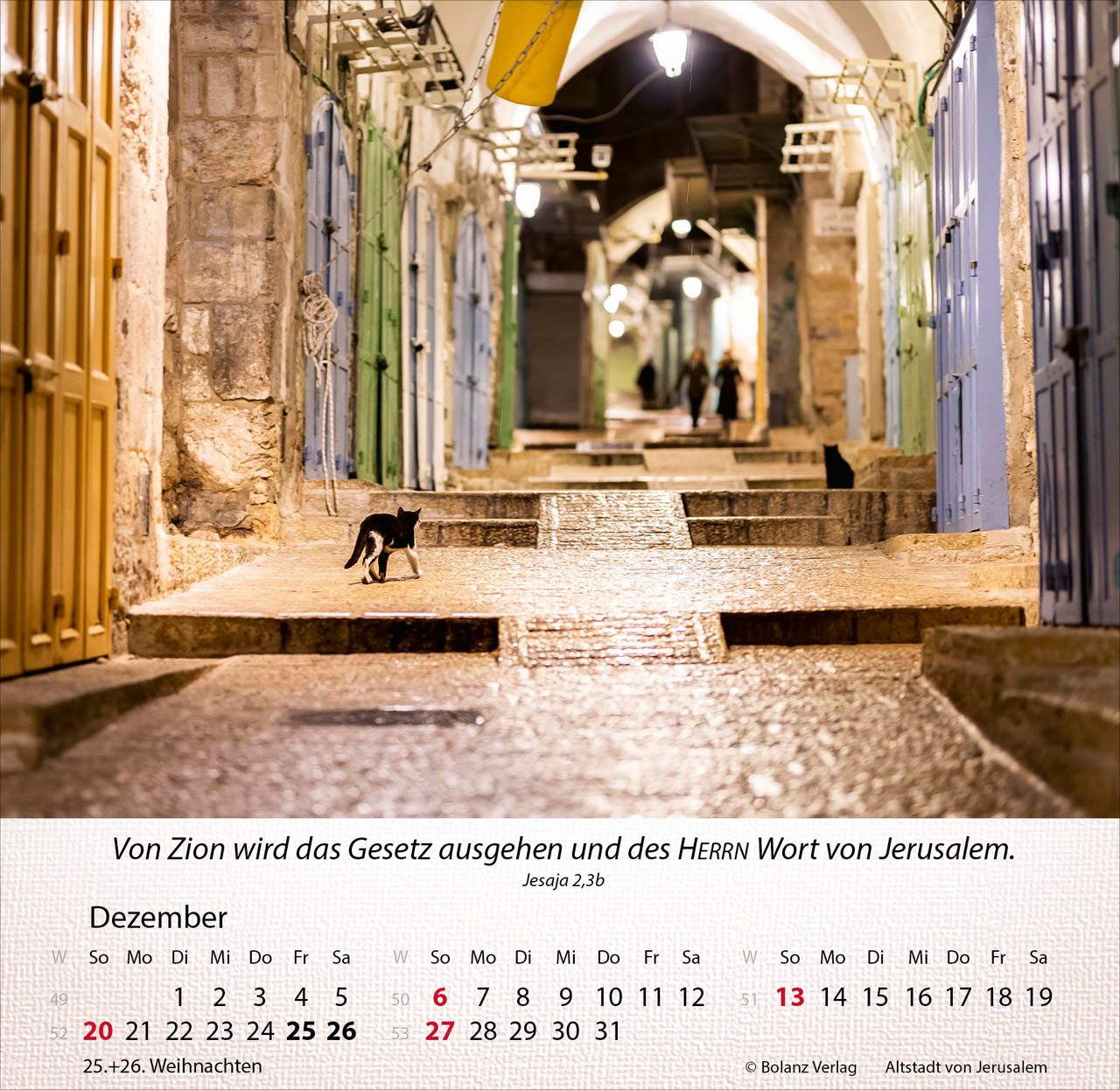 Israel Shalom 2026 - Tischkalender