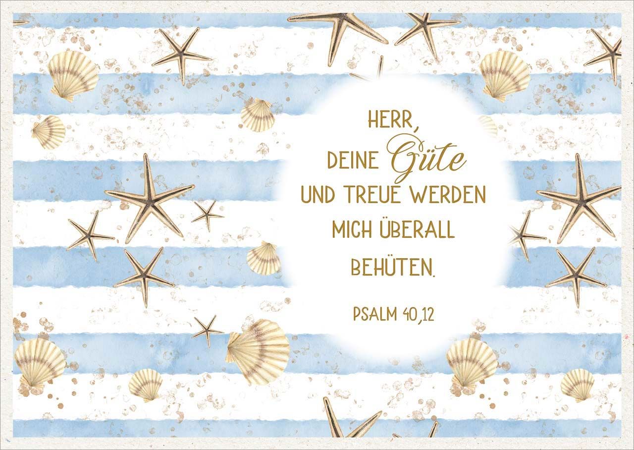 Postkarte Herr, deine Güte -  (14,8 x 10,5 cm)