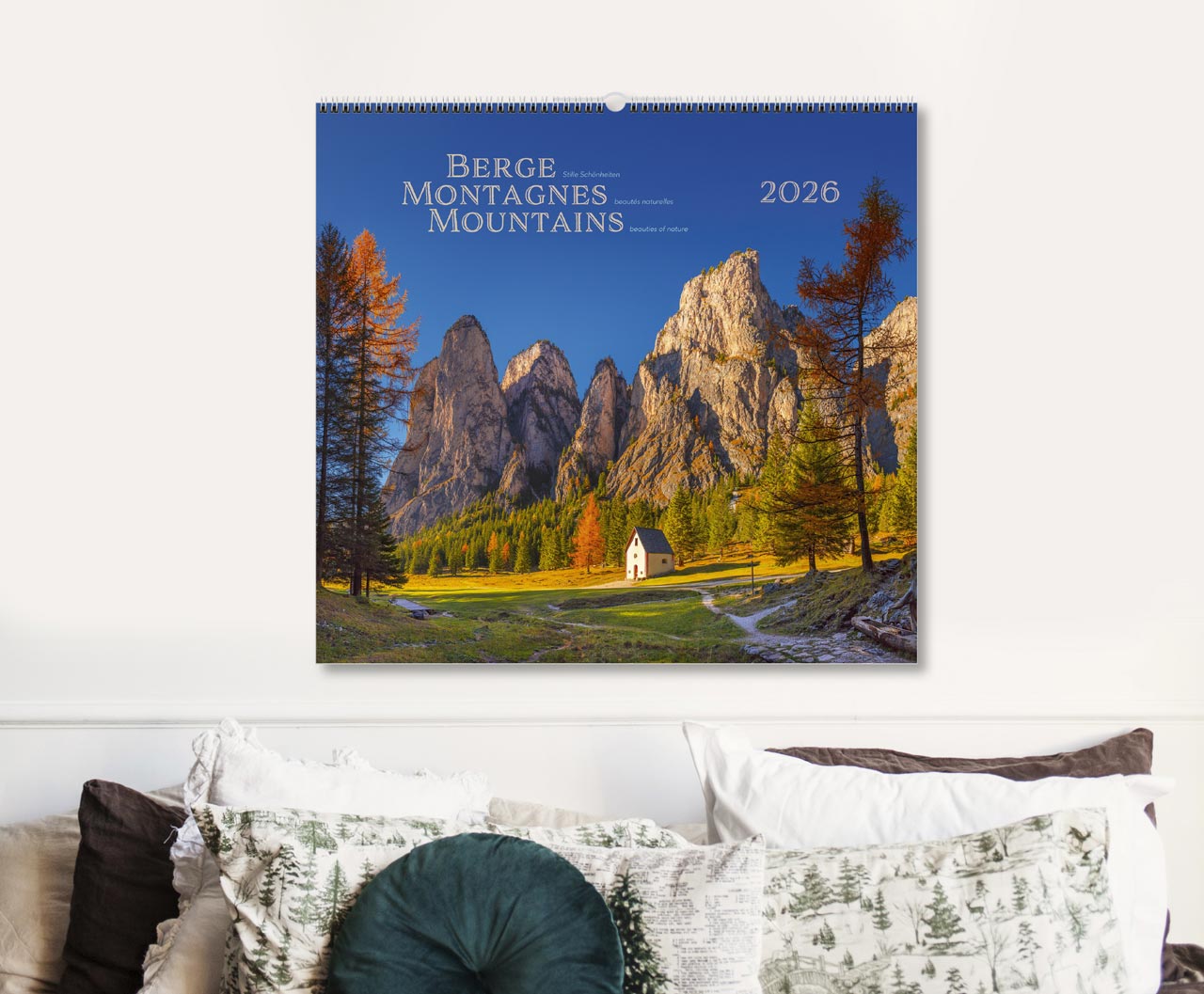 Berge-Montagnes-Mountains 2026 - Wandkalender Berge-Montagnes-Mountains 2026 - Wandkalender
