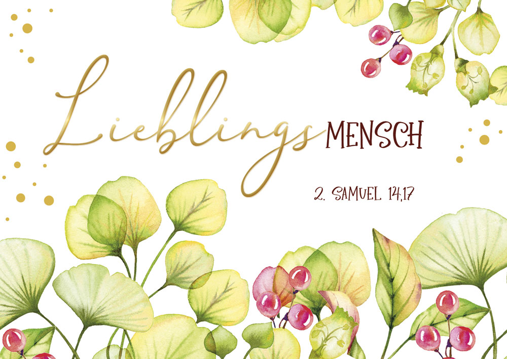 Postkarte Lieblingsmensch -  (10,5 x 14,8 cm)