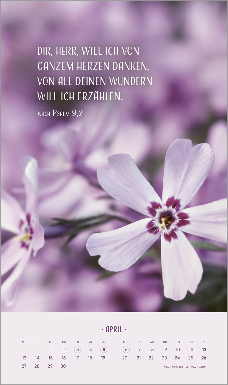 Zarte Blumengrüße Wandkalender 2026