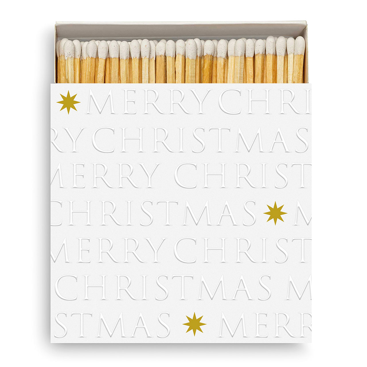 Streichhölzer Merry Christmas   -  Anlass: Weihnachten (11 x 11 x 3 cm)