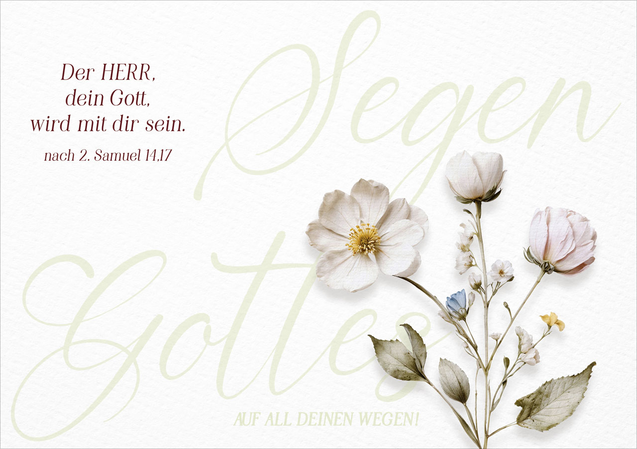 Faltkarte Gottes Segen