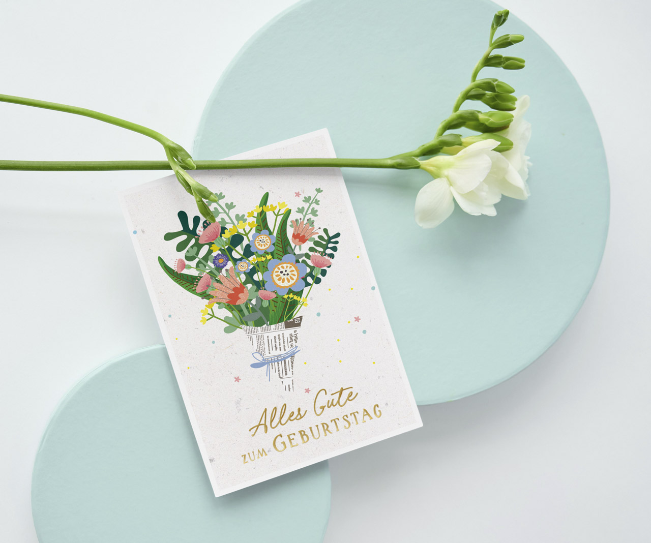 Postkarte Alles Gute -  Anlass: Geburtstag (10,5 x 14,8 cm)
