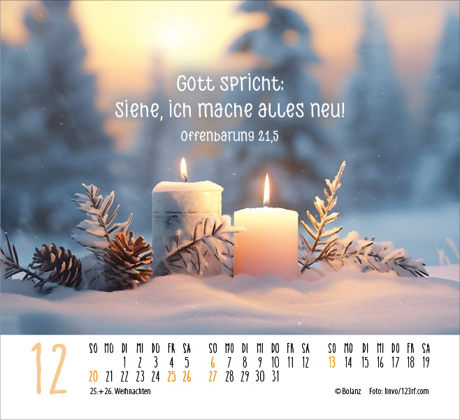 Danke 2026 - Minikalender