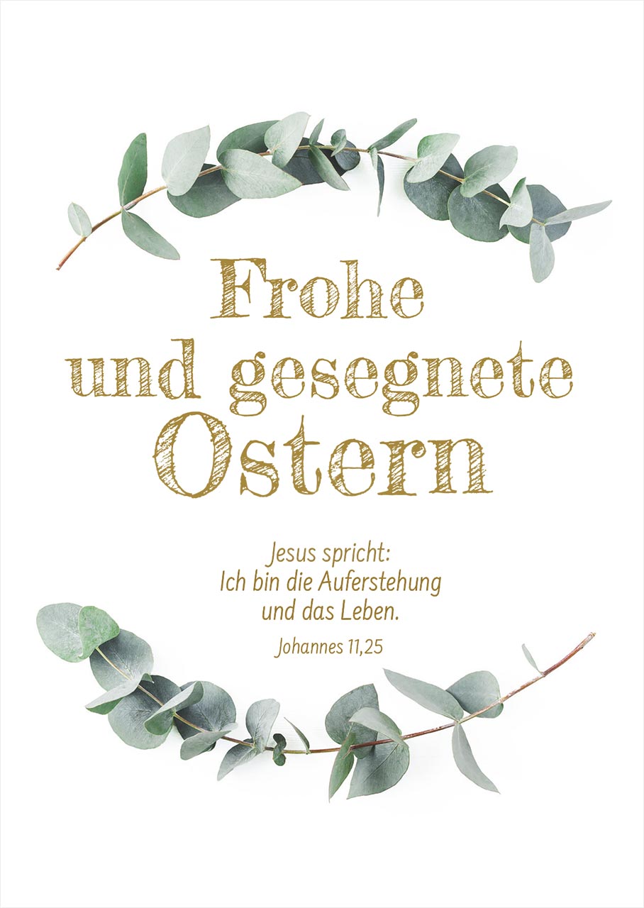 Postkarte Frohe Ostern -  Anlass: Ostern (10,5 x 14,8 cm)
