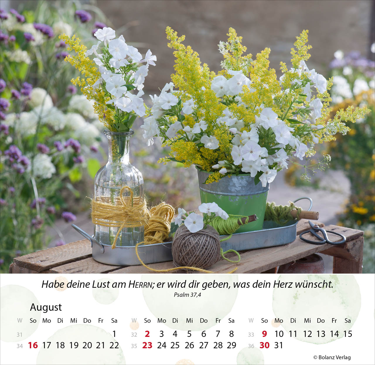 Gärten 2026 - Tischkalender