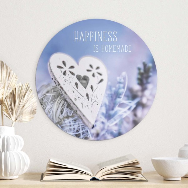 Wandschmuckbild Herz 40 cm -  (40 cm Durchmesser)