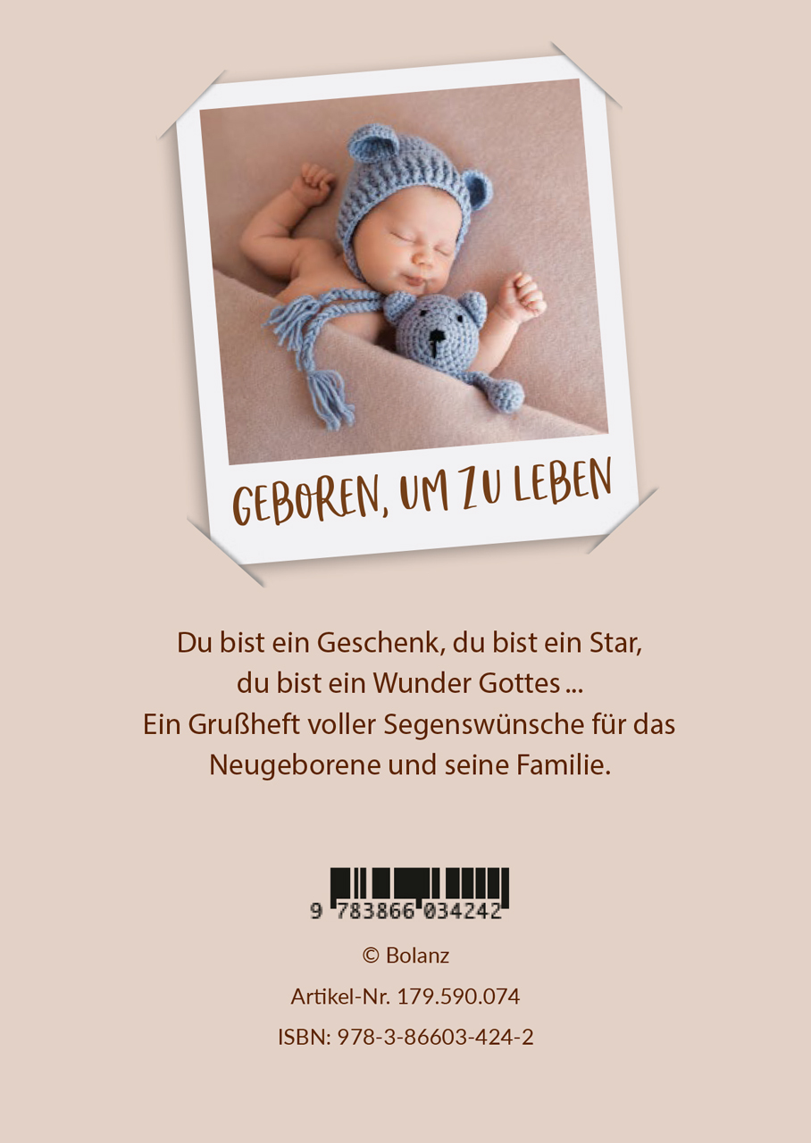 Grußheft zur Geburt - Anlass: Geburt Autor: Erich Remmers (10,5 x 14,8 cm) Grußheft zur Geburt - Anlass: Geburt Autor: Erich Remmers (10,5 x 14,8 cm)