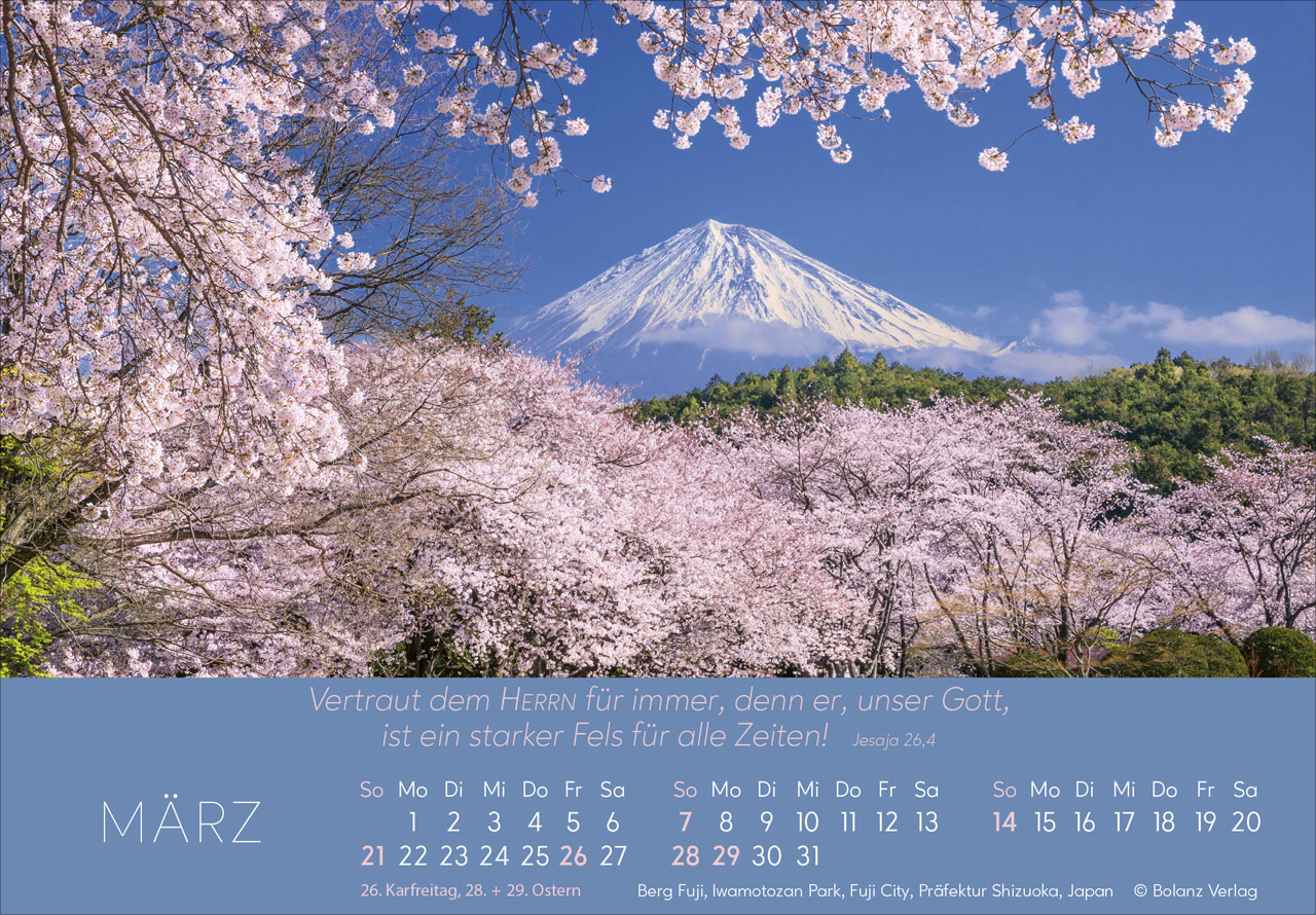 Ewigkeit in Herzen 2027 – Panoramakalender