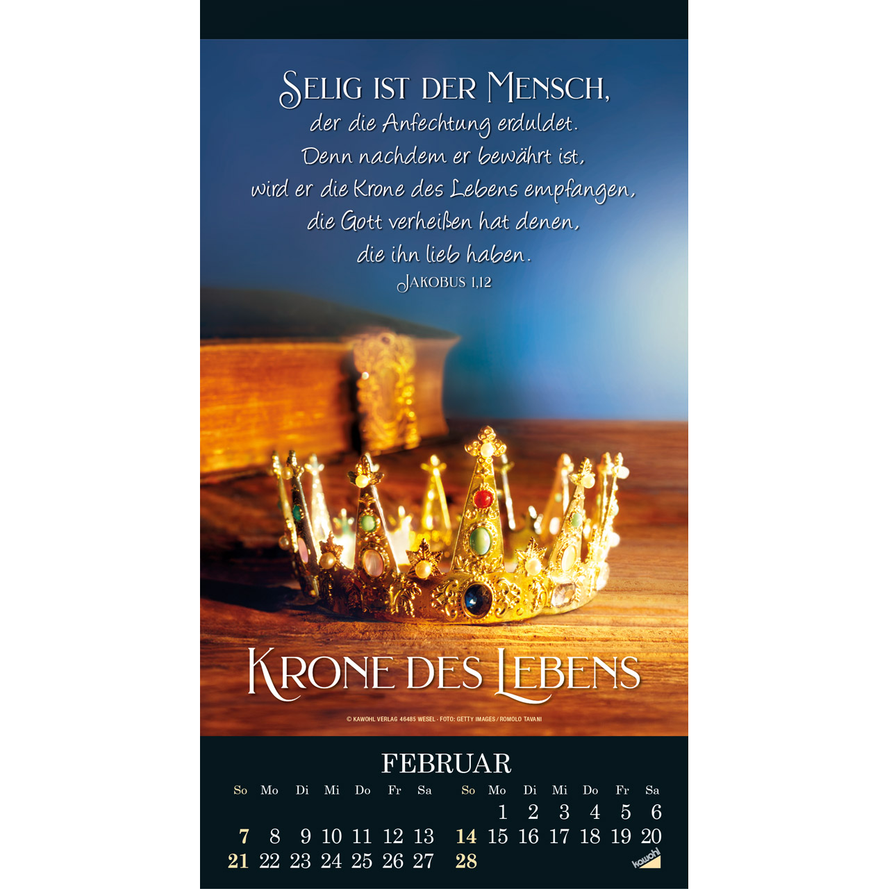 Die Wunder deiner Werke 2027 -  (21 x 38 x 0,1 cm)