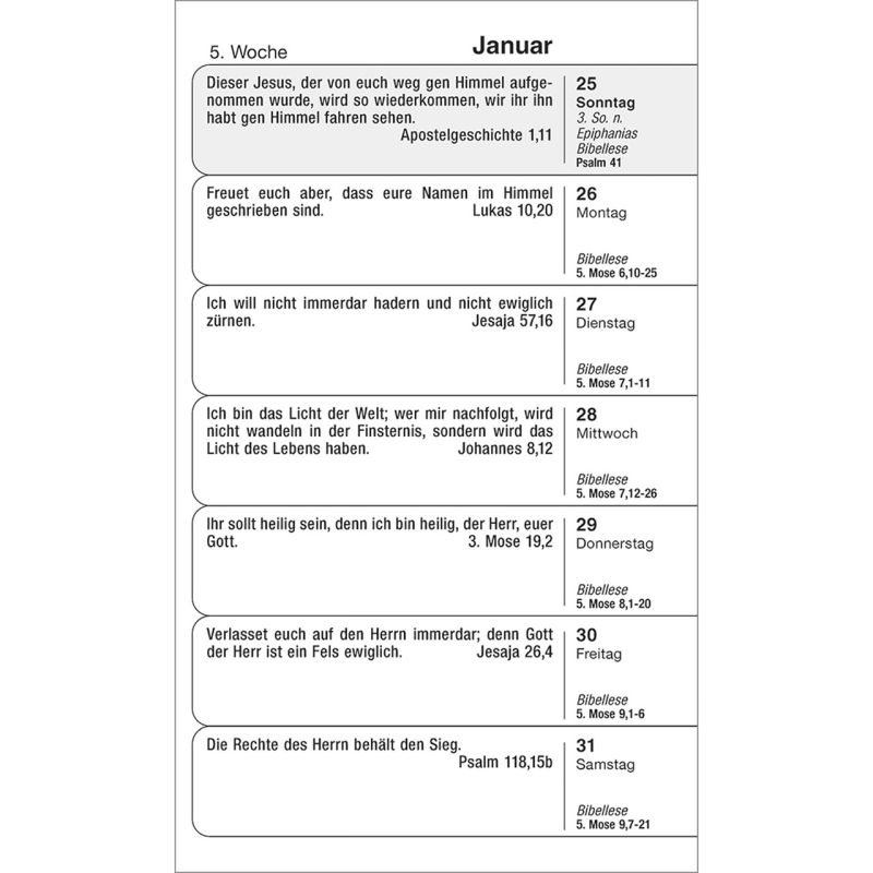 Gottes Wort für jeden Tag 2026 -  (9 x 15 cm)