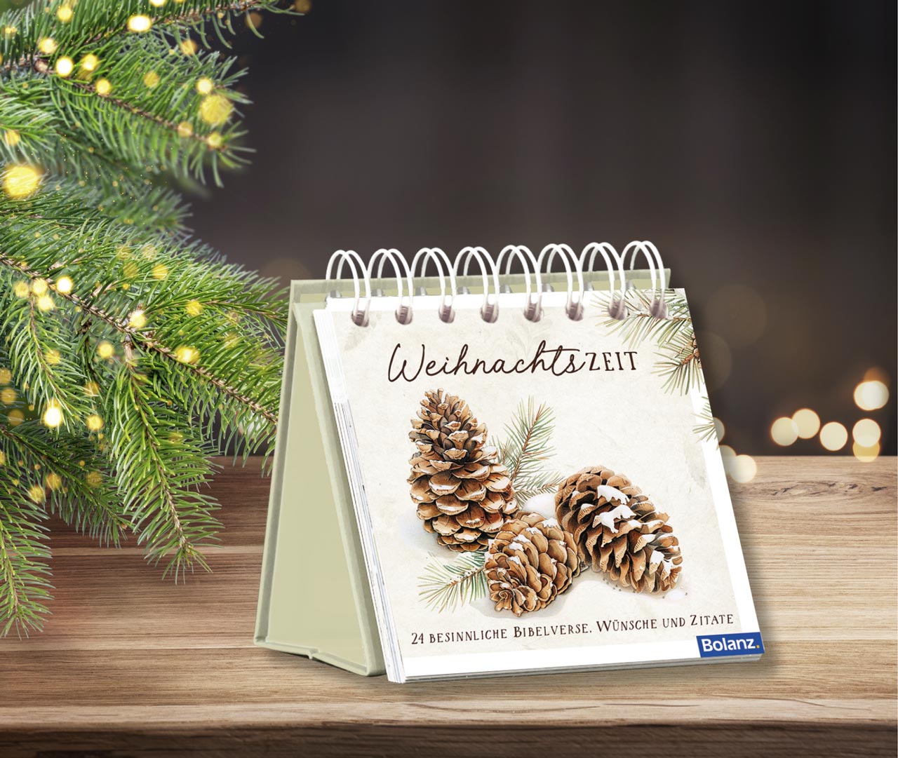 Aufstellbuch Weihnachtszeit -  Anlass: Weihnachten (10,5 x 10,5 cm)