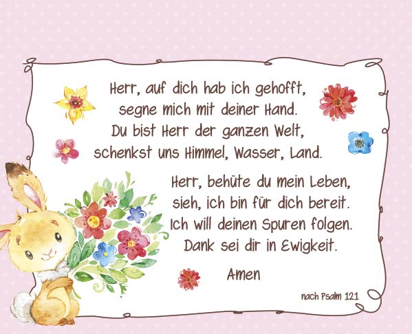 Postkartenaufstellbuch Kindergebete -  (14,8 x 12 cm)