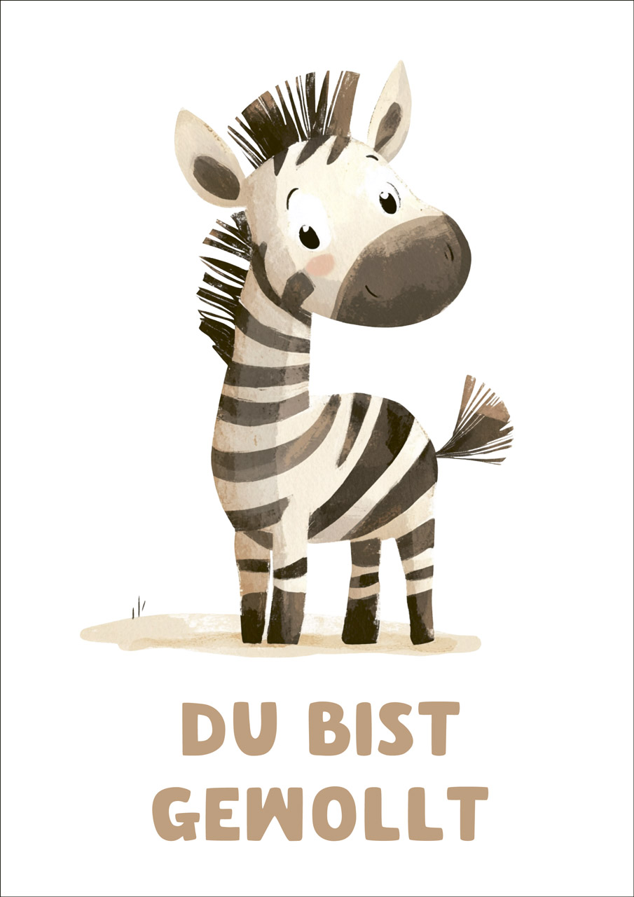 Poster Zebra A4