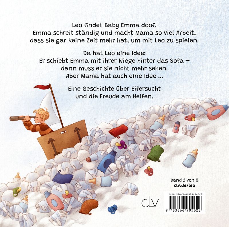 Leo und Emma (Eifersucht) -  Autor: Sabine Kähler - Hardcover 1. Auflage (22,5 x 22,1 x 1,5 cm)