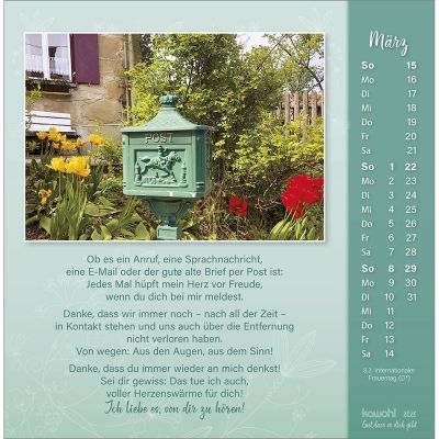 Gut, dass es dich gibt 2026 -  Autor: Doro Zachmann (16 x 16 cm)