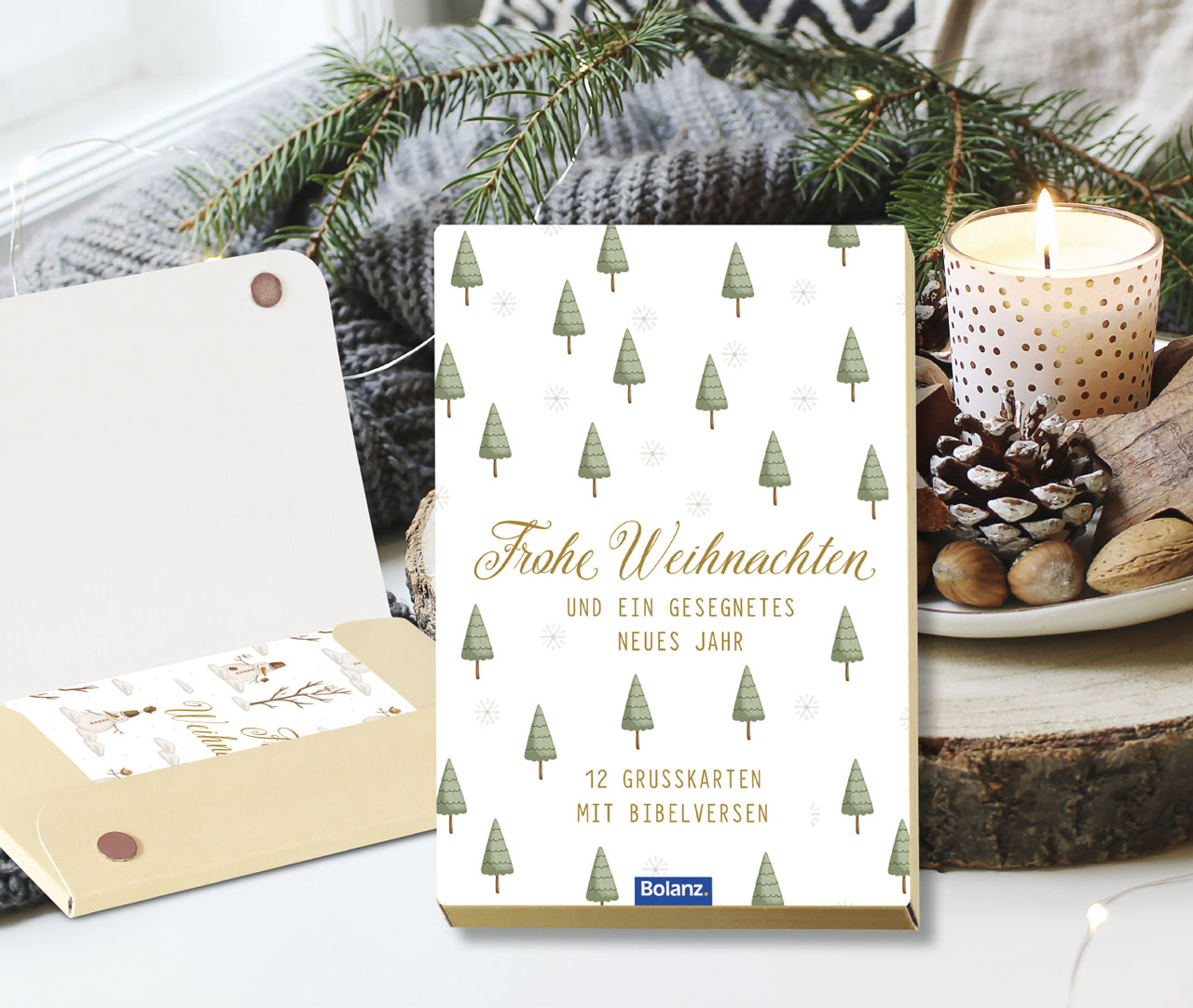 Postkartenbox Frohe Weihnachten -  Anlass: Weihnachten (15 x 11 cm)