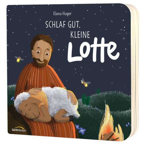 Schlaf gut, kleine Lotte -  Autor: Elena Huger - Pappbilderbuch 1. Auflage (16,8 x 16,8 x 1,1 cm)