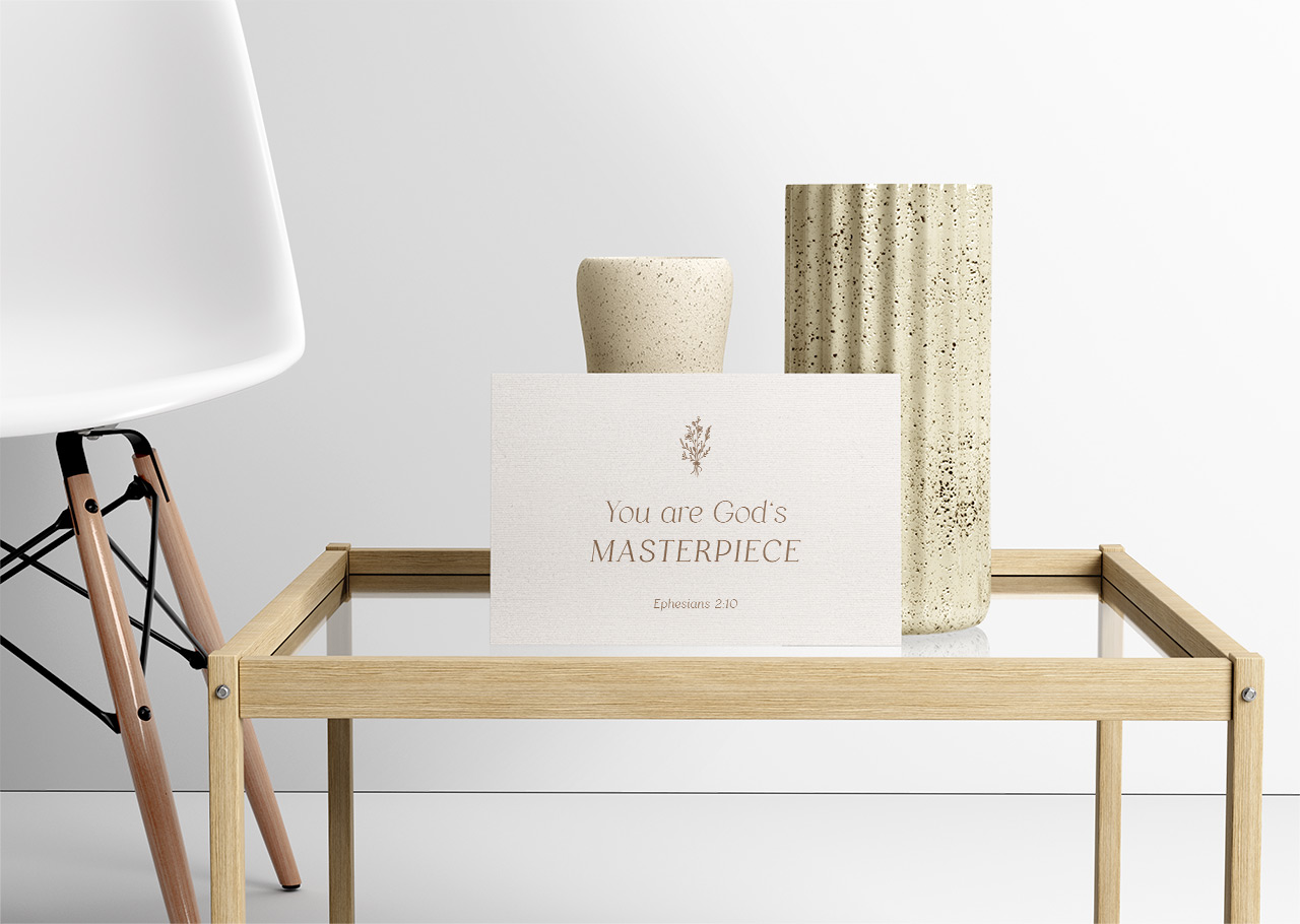 Postkarte You are God`s Masterpiece -  (14,8 x 10,5 cm)